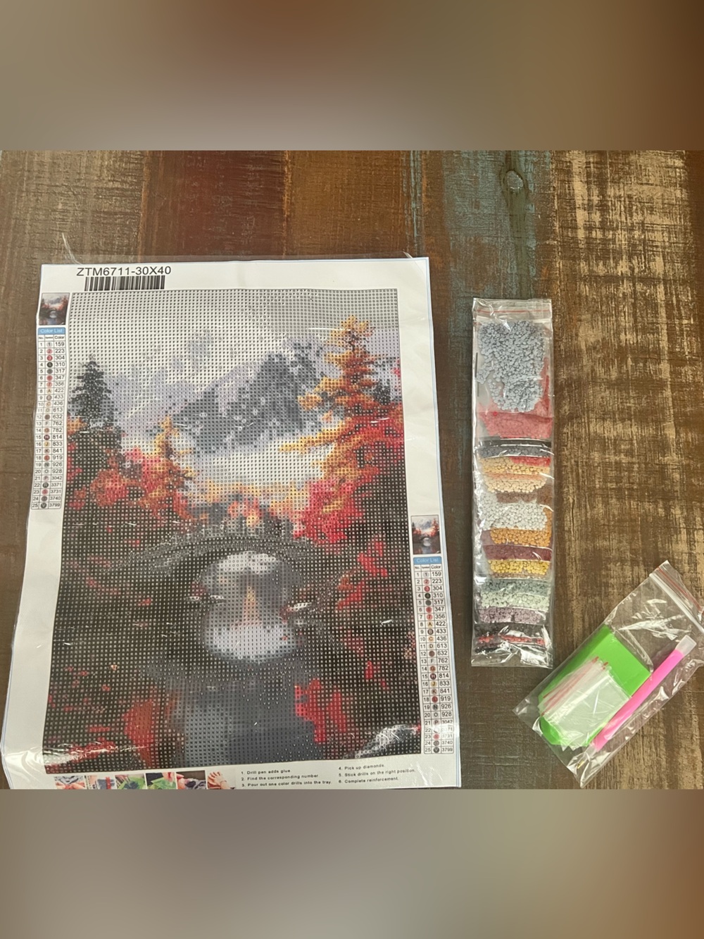 NEW Autumn Landscape Diamond Painting Kit - Fall Colors